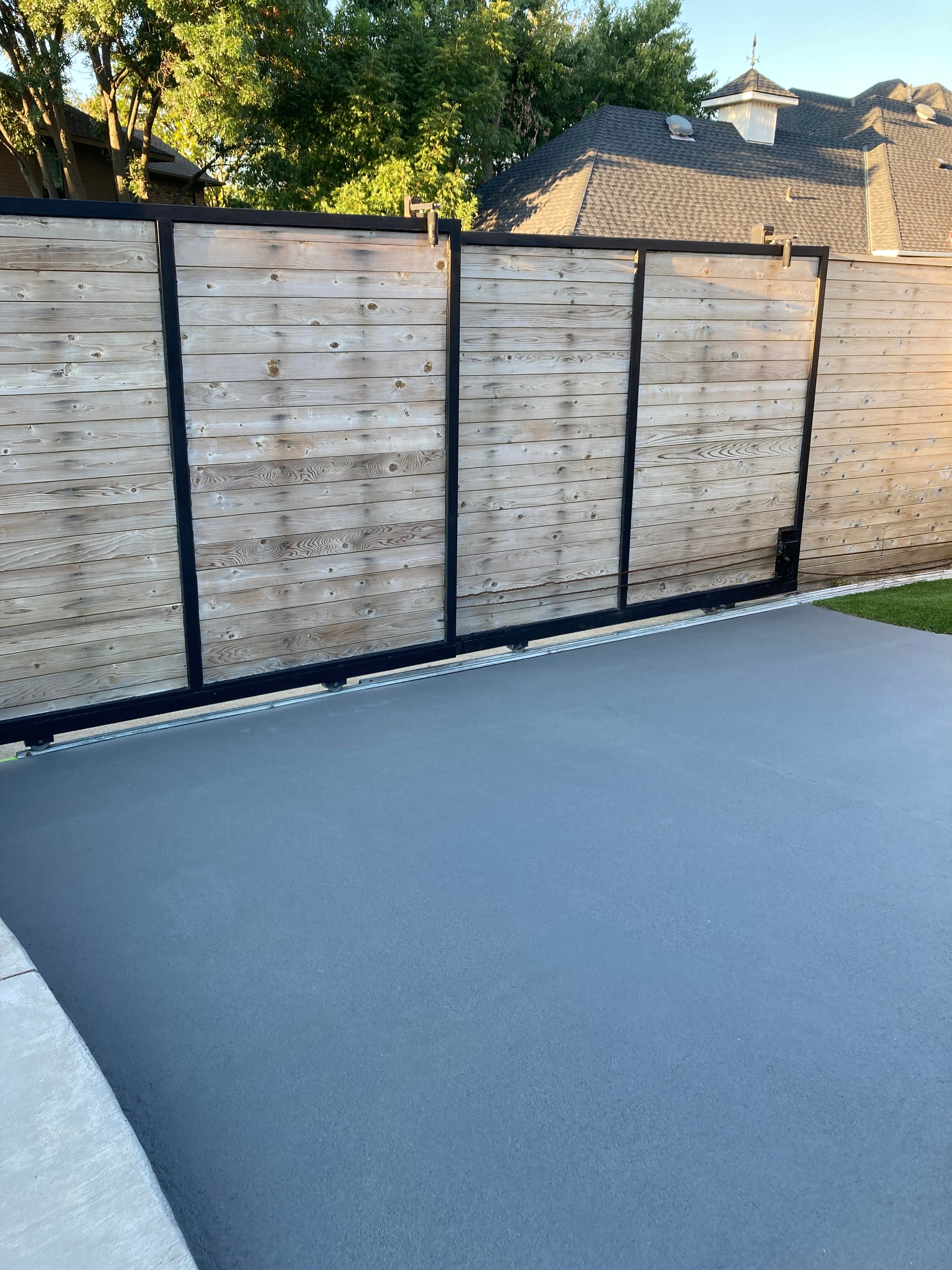 Fence Cleaning & Staining — Plano (Before)